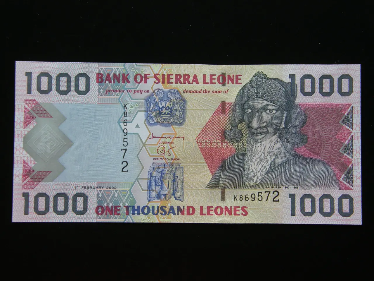 Billede 1 - Sierra Leone 1000 Leones 2002 P24 Unc.