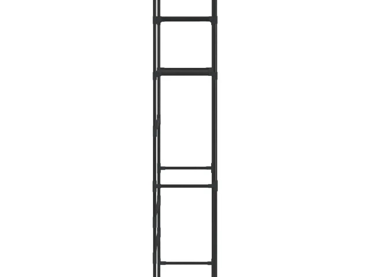 Billede 4 - Opbevaringsstativ med 3 hylder 53x28x169 cm sort