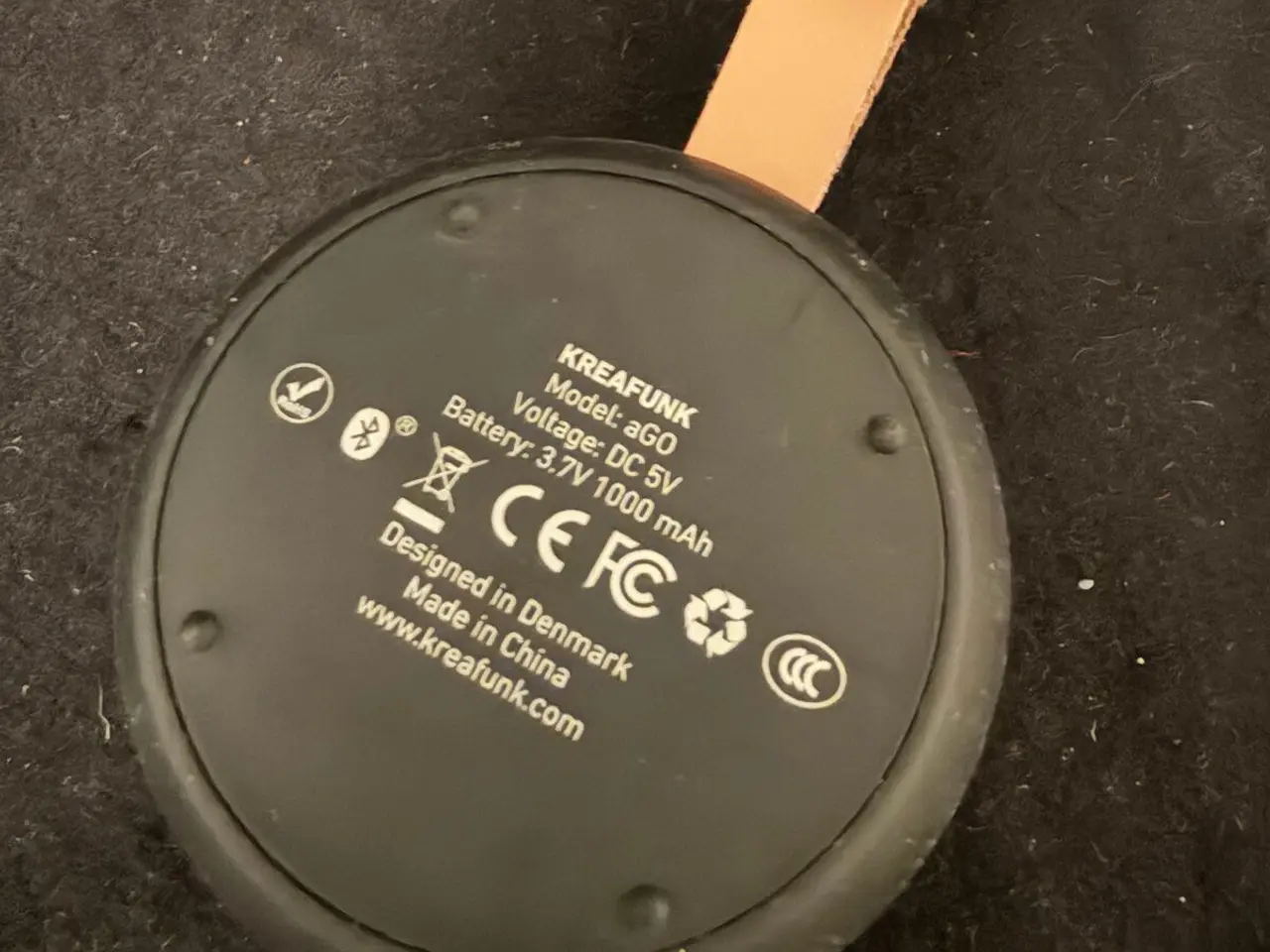 Billede 2 - Kreafunk aGO Bluetooth-højttaler – sort/messing