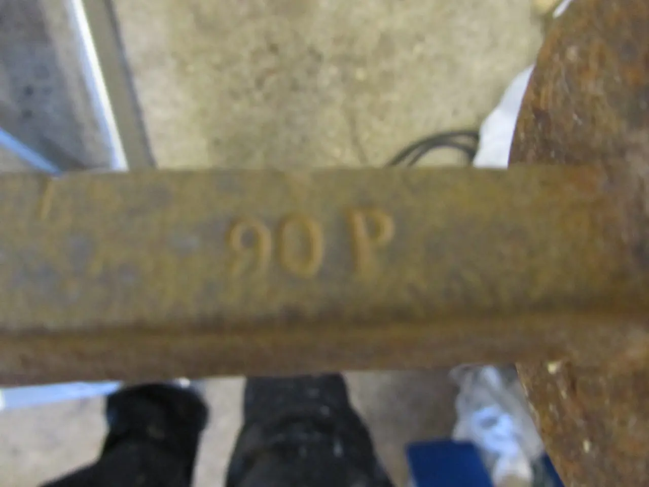 Billede 3 - Bismervægt stor Jern, 100 år gl. 1 meter lang .