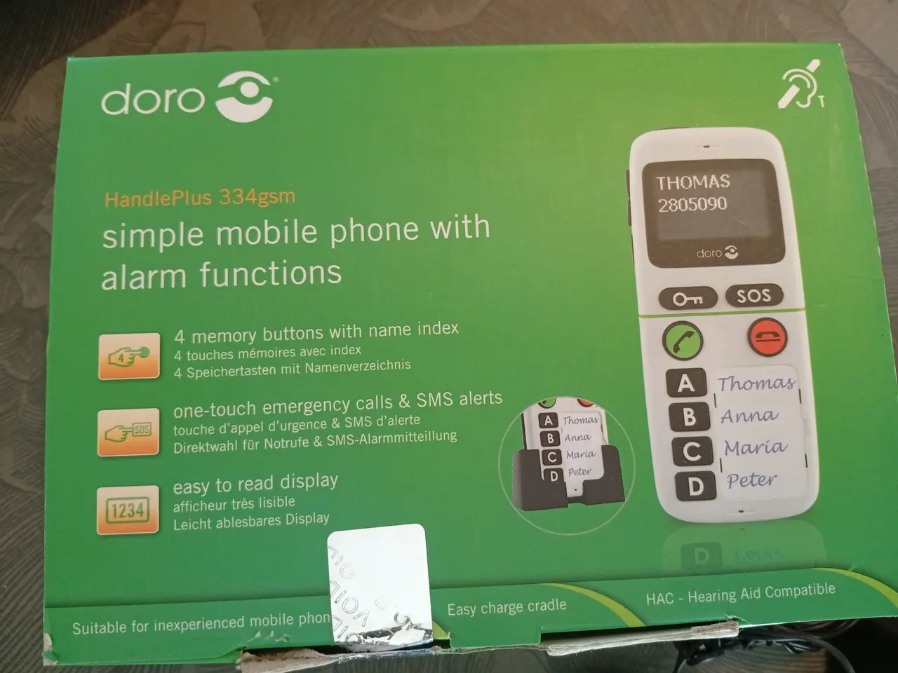Billede 3 - DORO Håndmobil 334gsm