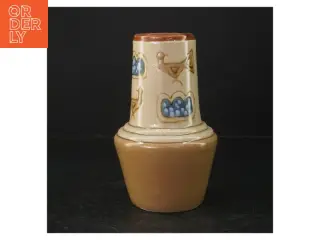 Keramik vase (str. Ø 7 cm. længde, 18 cm)