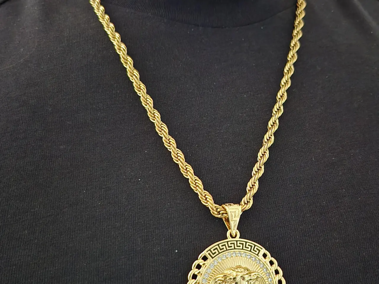 Billede 1 - Versace halskæde goldfilled