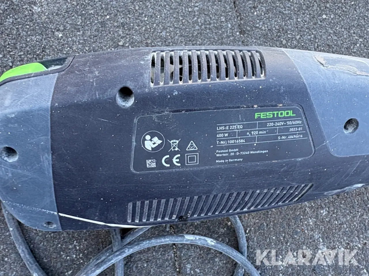 Billede 5 - Langhalssliber og afretter Festool og Stanley LHS-E 225 EQ