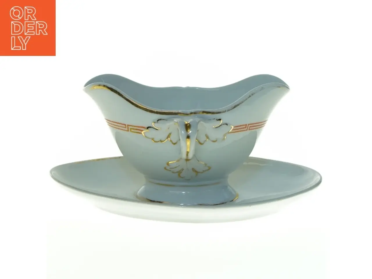 Billede 1 - Sauceskål med underskål (str. 25 x 15 x 12 cm)