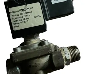 GSR magnetventil 24V DC 18.5W 0–10 Bar G1/2 IP65