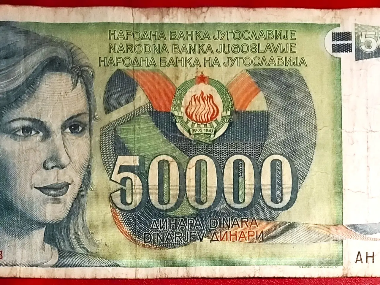 Billede 1 - JUGOSLAVIEN YUGOSLAVIA 50000 DINARA 1988 Dubrovnik