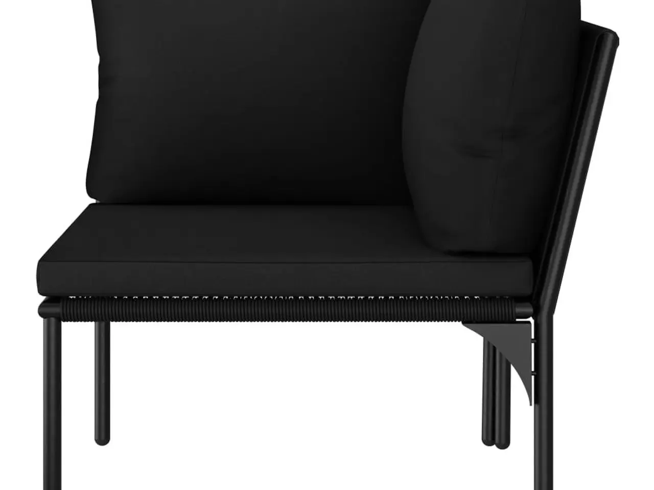 Billede 11 - Loungesæt 6 dele med hynder PVC sort
