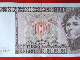 SVERIGE 1000 KR KRONOR / 1000 KRONER 1985 Karl XIV