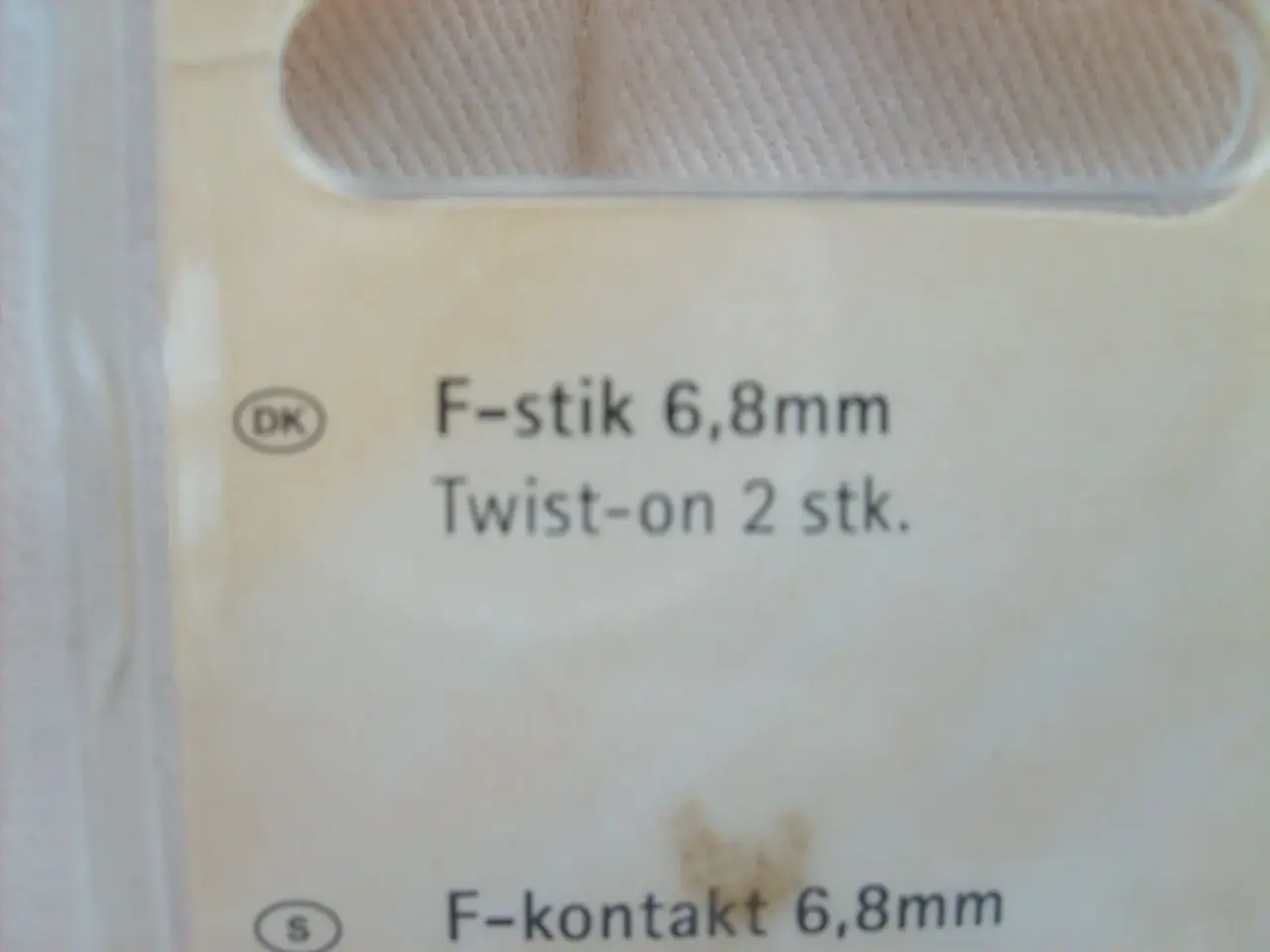 Billede 4 - F-Connector han 6,8 mm. 2 stk.