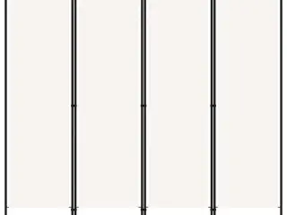 4-panels rumdeler 200 x 180 cm hvid