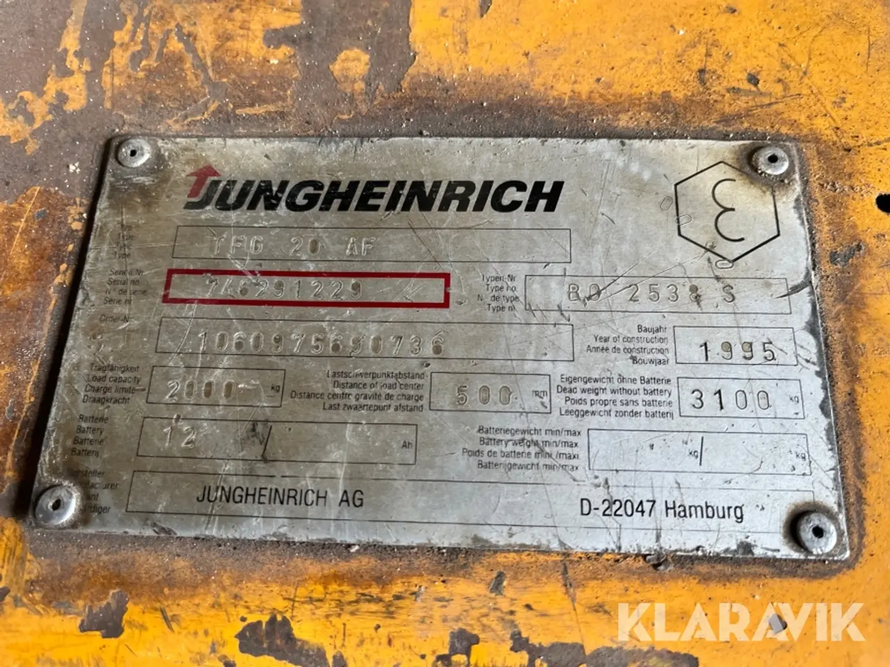 Billede 9 - Gastruck Jungheinrich TFG 20 AF