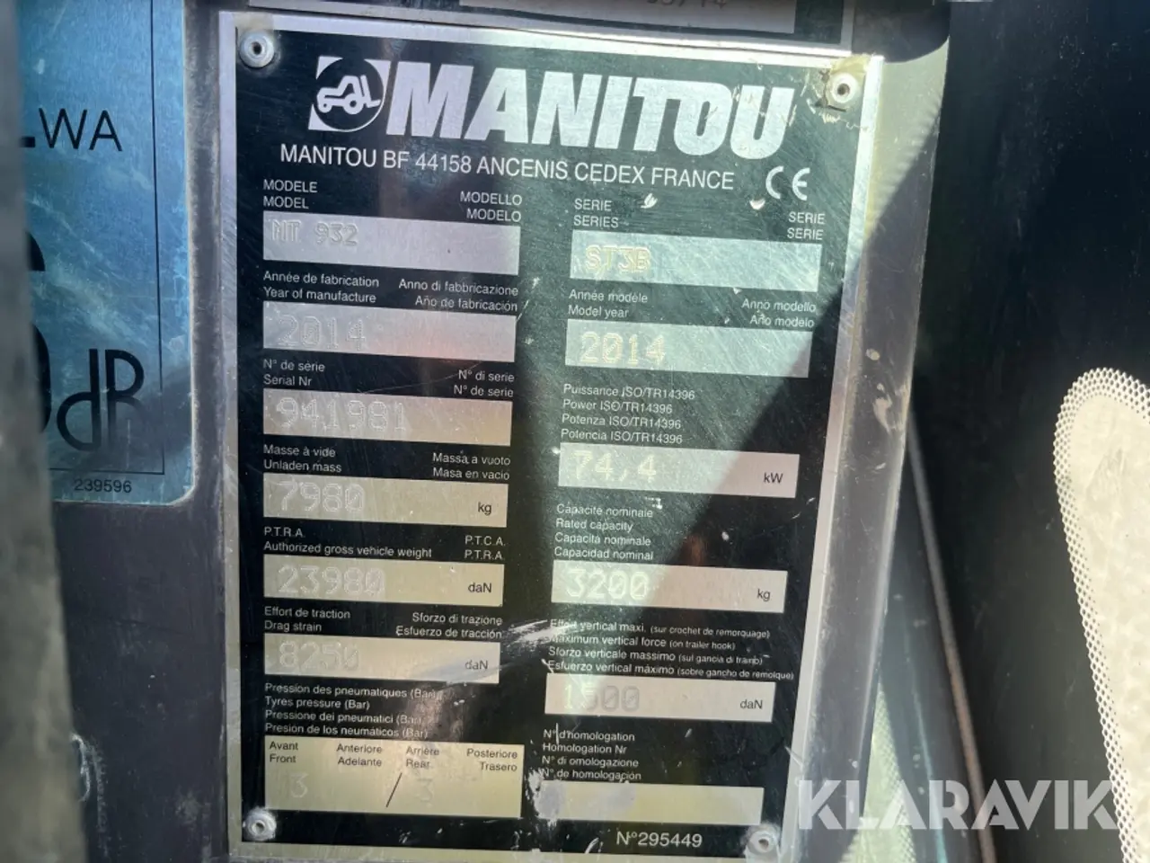 Billede 9 - Teleskoplæsser Manitou MT932 ST3B