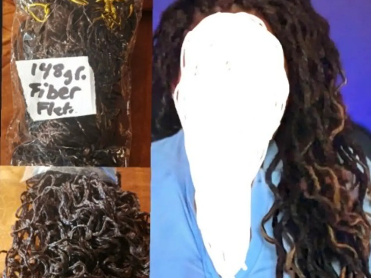 Billede 1 - Extensions, færdig micro braids.