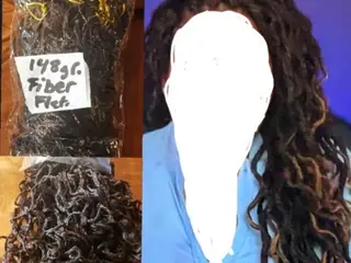 Extensions, færdig micro braids.