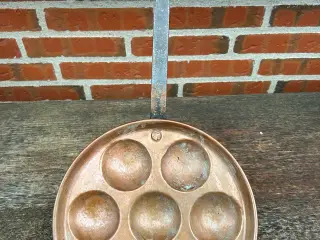 Kobber æbleskive pande