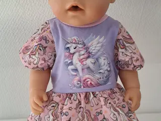 Babyborn, kjole med Enhjørning, m.fl. bluse m.m.