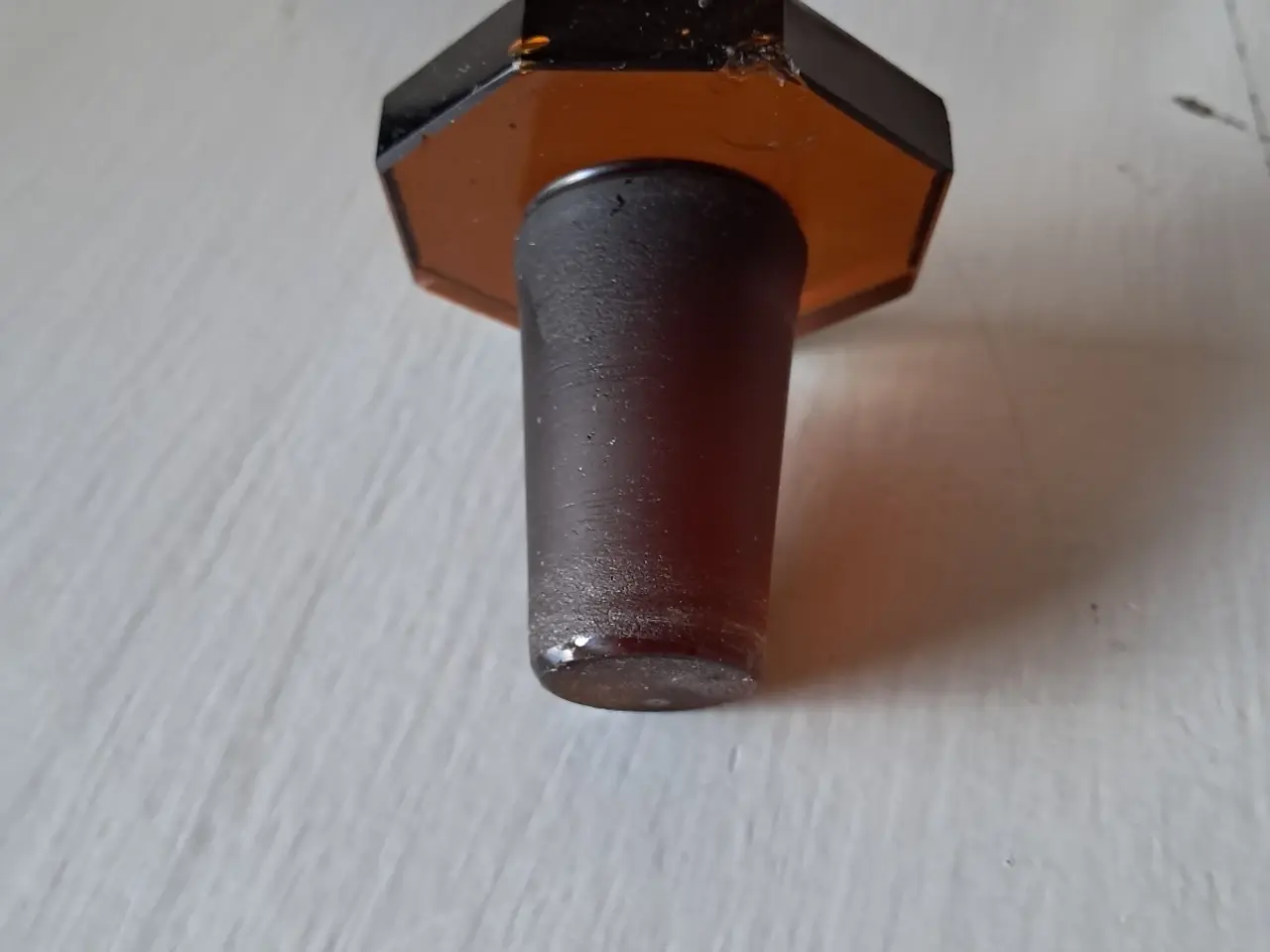 Billede 2 - 4 gamle apotekerflasker i brunt glas