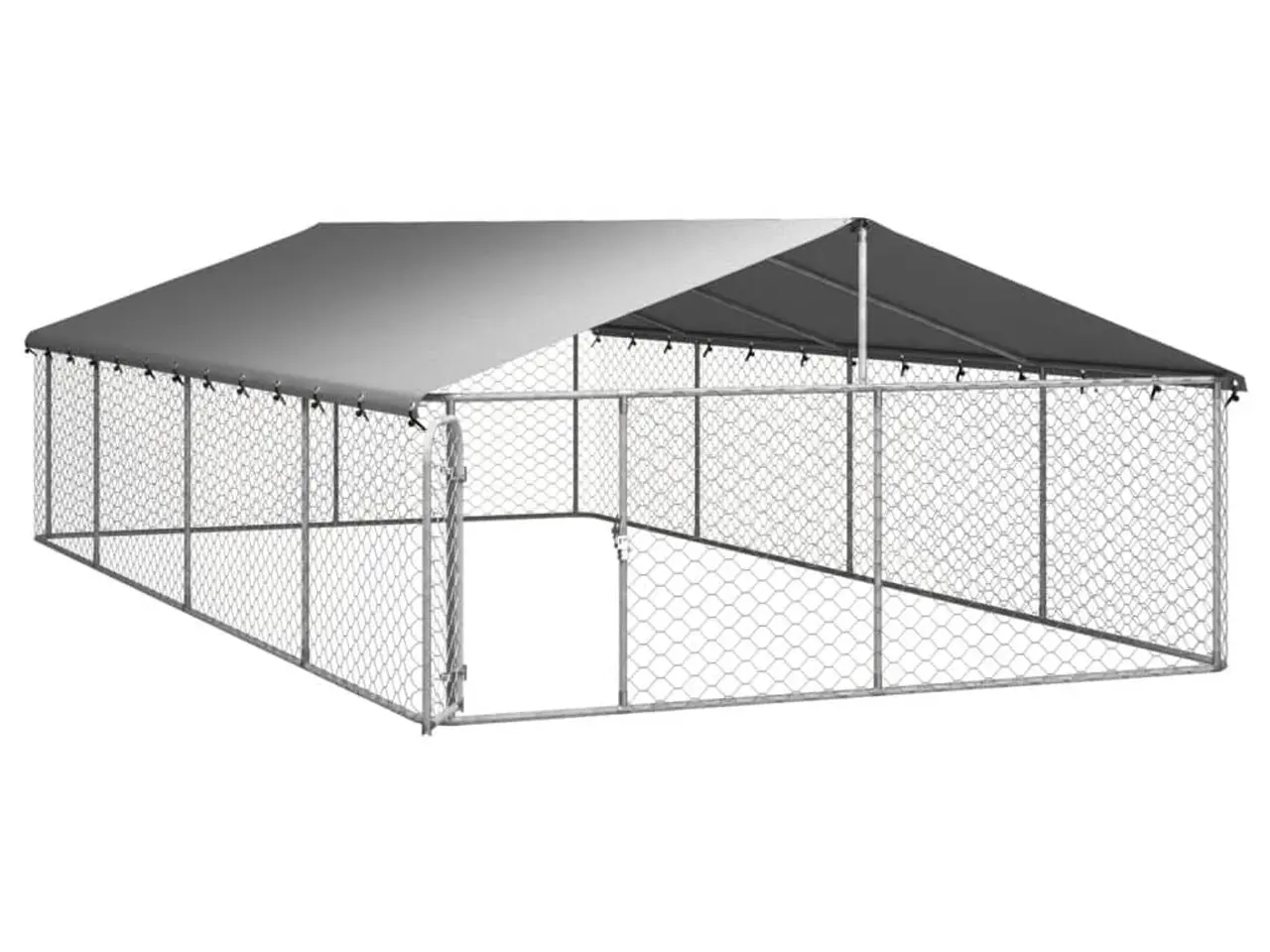 Billede 4 - Udendørs hundebur med tag - 600 x 300 x 150 cm