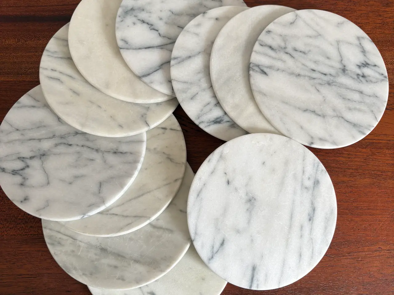 Billede 1 - Runde marmor platter