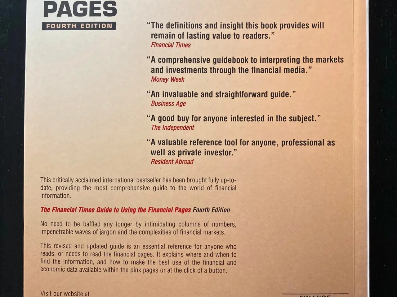 Billede 2 - Romesh Vaitilingam: Using the Financial Pages 2001