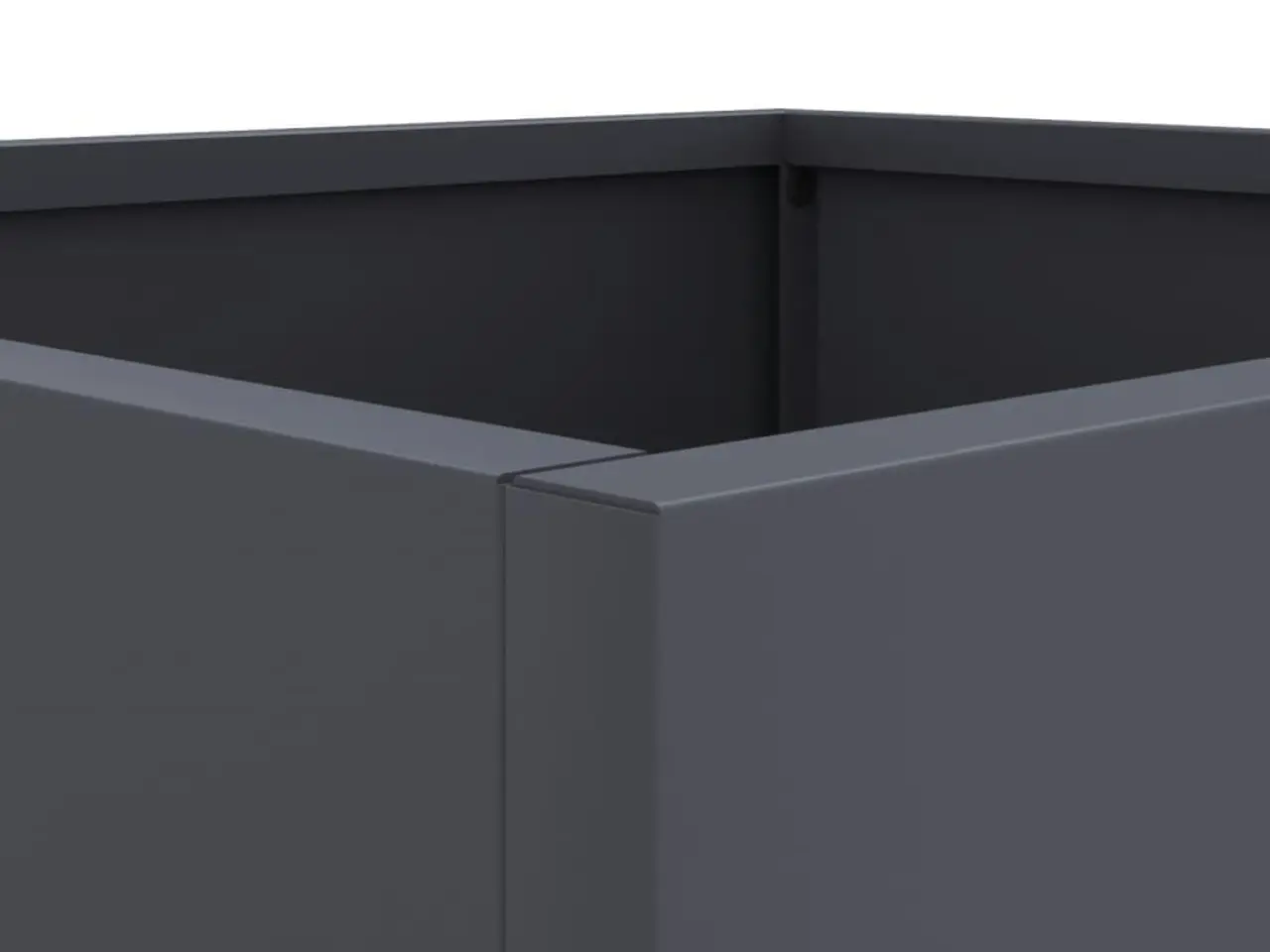 Billede 8 - Plantekasser 2 stk. 49x47x46 cm stål antracitgrå