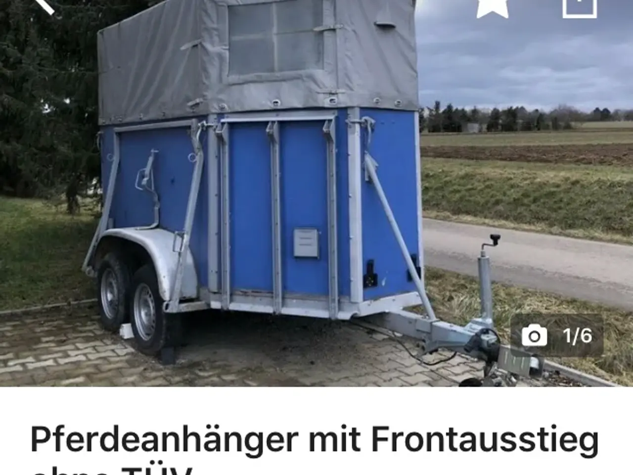Billede 1 - Gammel hestetraileren 