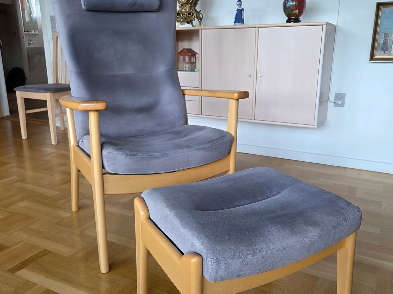 Billede 1 - Grå Stressless lænestol fra Farstrup