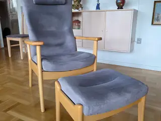 Grå Stressless lænestol fra Farstrup