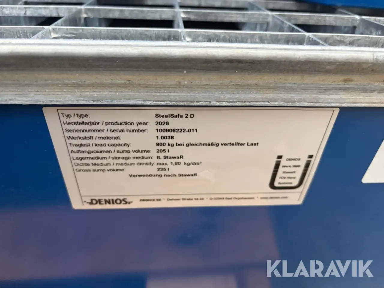 Billede 11 - Opsamlingskar Denios PolySafe 2 D - SteelSafe 2 D 2 styk
