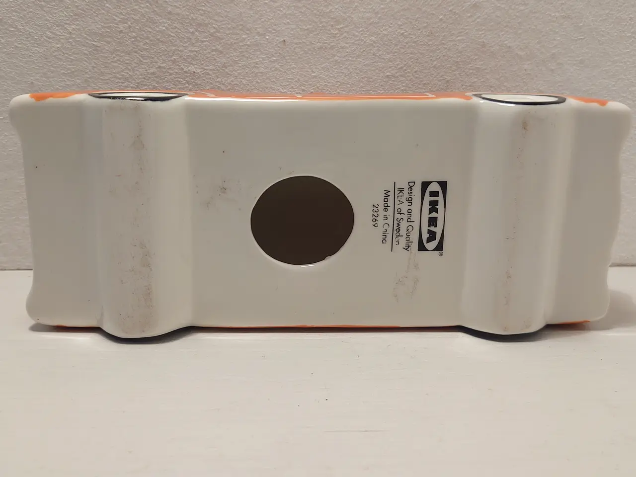 Billede 5 - Ikea "Malerisk" glasseret keramisk bil.L20cm.