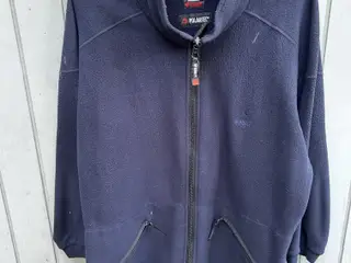 Mørkeblå fleece jakke