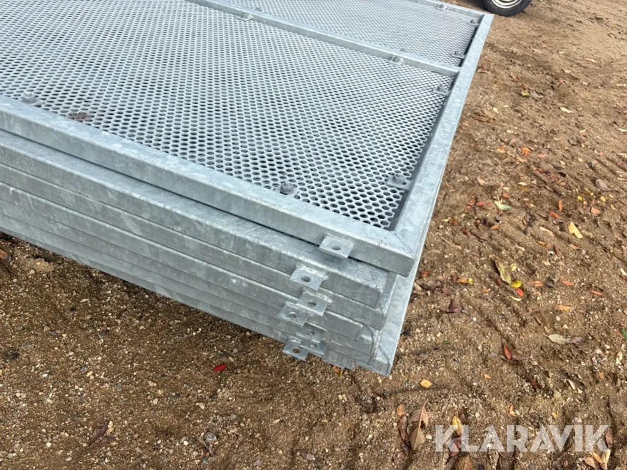 Billede 10 - Hegnsfag i galvaniseret stål, 8 Styk