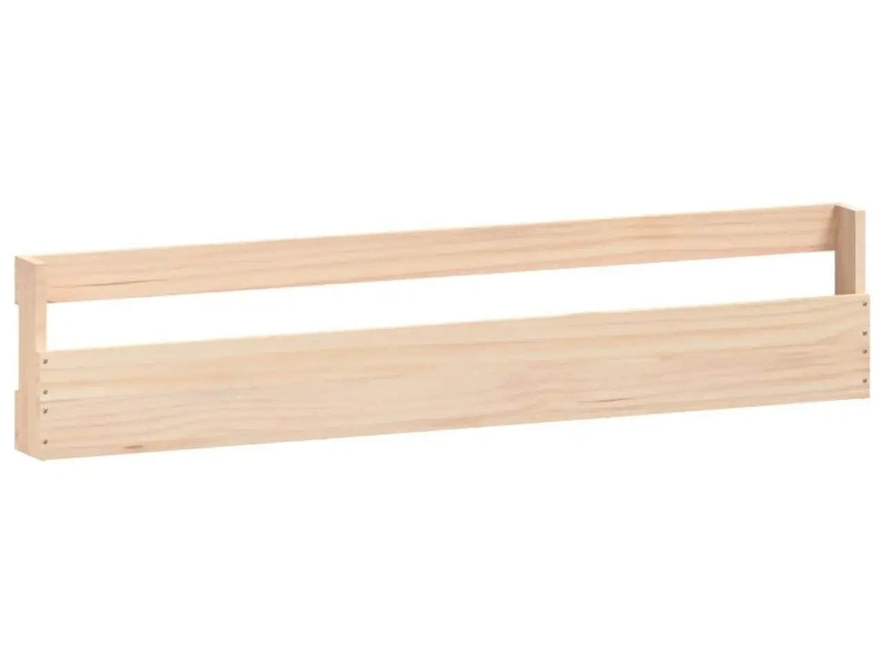 Billede 5 - Væghængte skohylder 2 stk. 110x9x23 cm massivt fyrretræ
