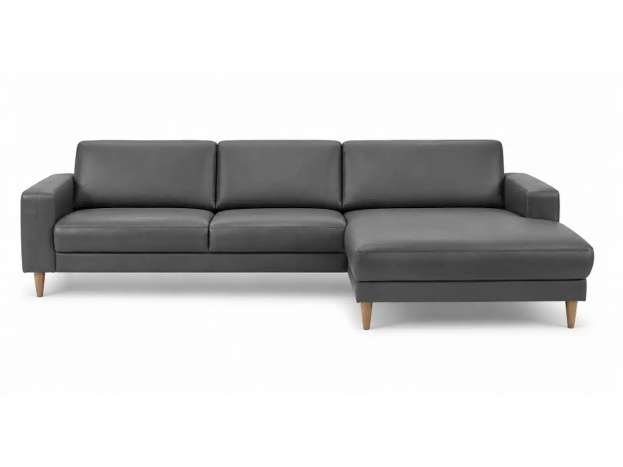 Billede 2 - Hjort Knudsen Esbjerg læder XL Chaiselongsofa Højrevendt
