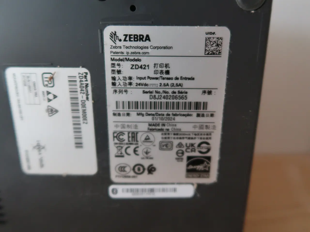 Billede 3 - Labelprinter, Zebra ZD421