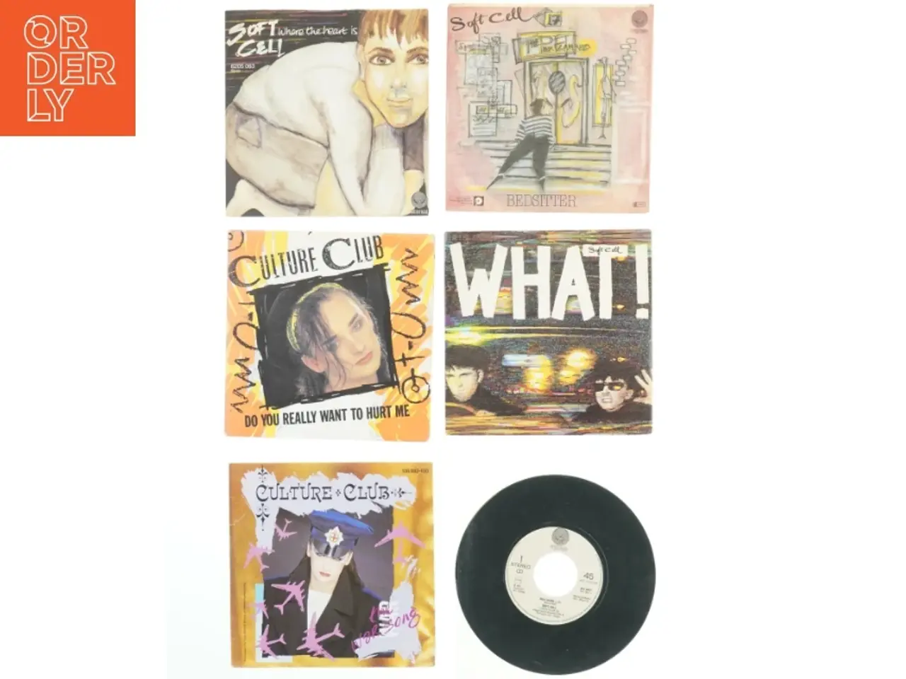Billede 1 - Samling af 7” vinylsingler (str. Ø. 17,5 cm)