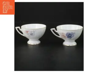 Par te kopper med blomsterdesign fra Bavaria (str. Ø 8,5 cm)