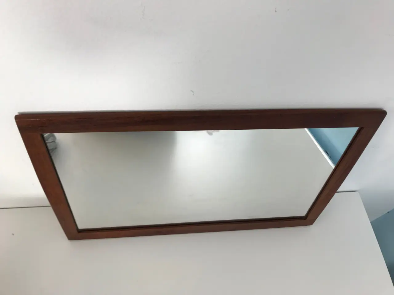 Billede 8 - Retro teak spejl / vægspejl