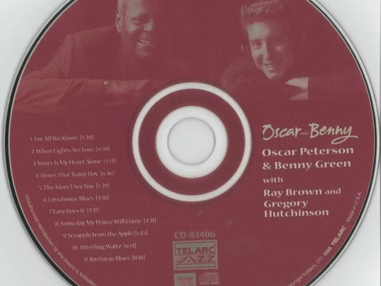 Billede 4 - Oscar Peterson And… – Oscar & Benny – CD