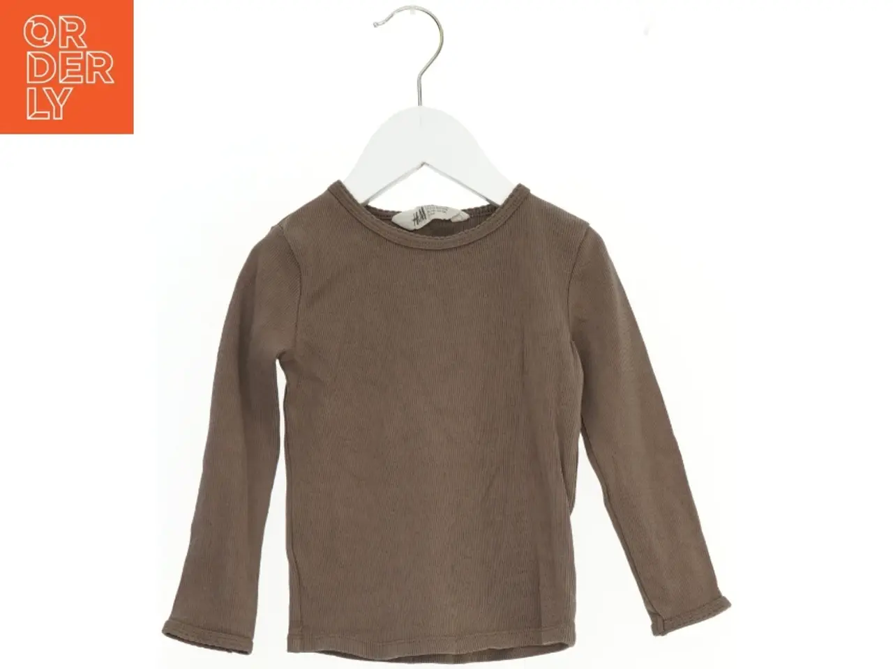 Billede 1 - Brun rib Bluse fra H&M (str. 110 cm)