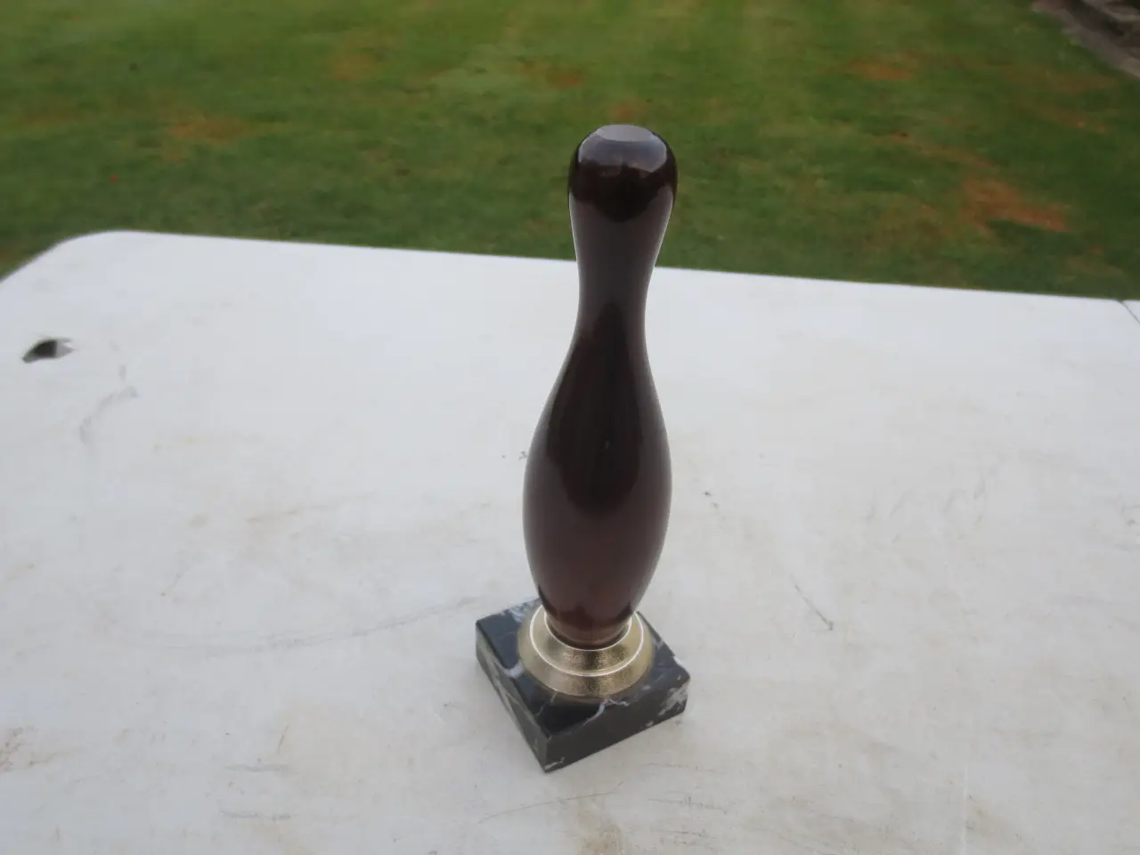 Billede 2 - 1 stk Bowling Kegle Pokal Højde 25 cm 