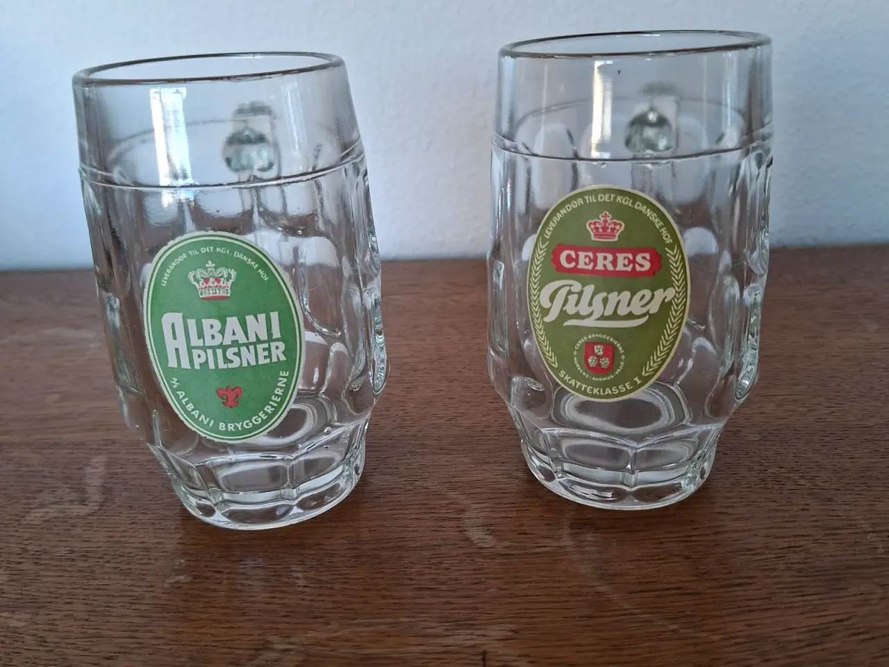 Billede 1 - 2 flotte ølglas med logo på