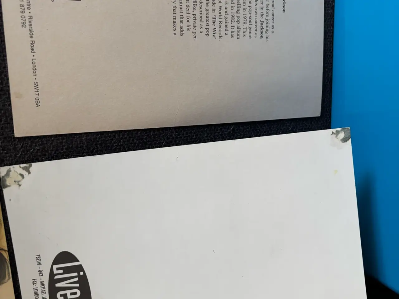 Billede 5 - Lot med 10 Michael Jackson kort og billeder sælges