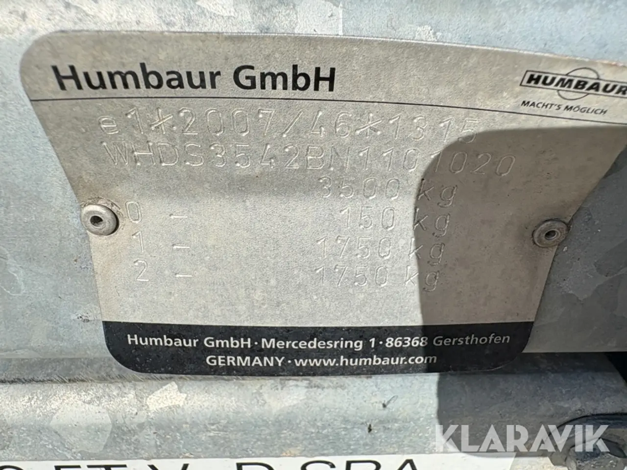 Billede 5 - Kabeltrailer Humbaur SRA 3500