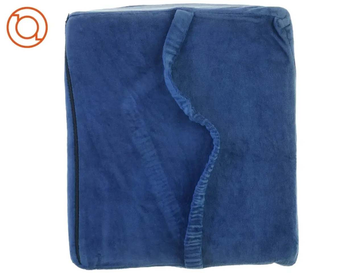 Billede 4 - Ergonomisk formet Lænde Pude med aftageligt vaskbart velour betræk og sele til fastholdelse (str. 36 x 32 x 11 cm)