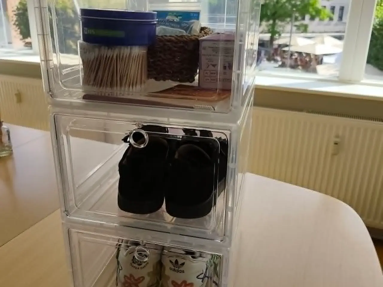 Billede 2 - Gennemsigtige sneakerbokse / opbevaringsbokse med