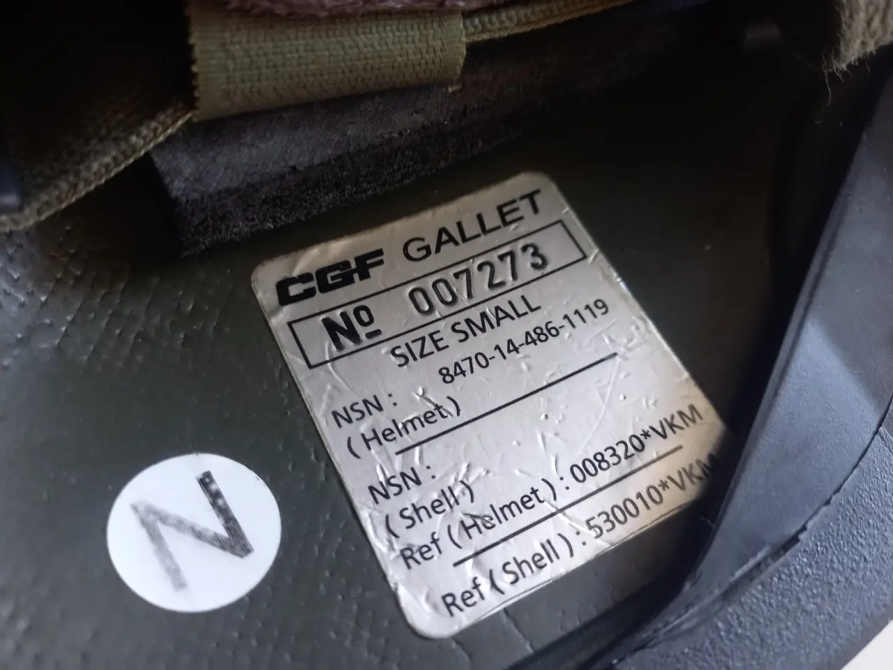 Billede 6 - Hjelm M/96 - Str. S - Camouflage M/84 - militær