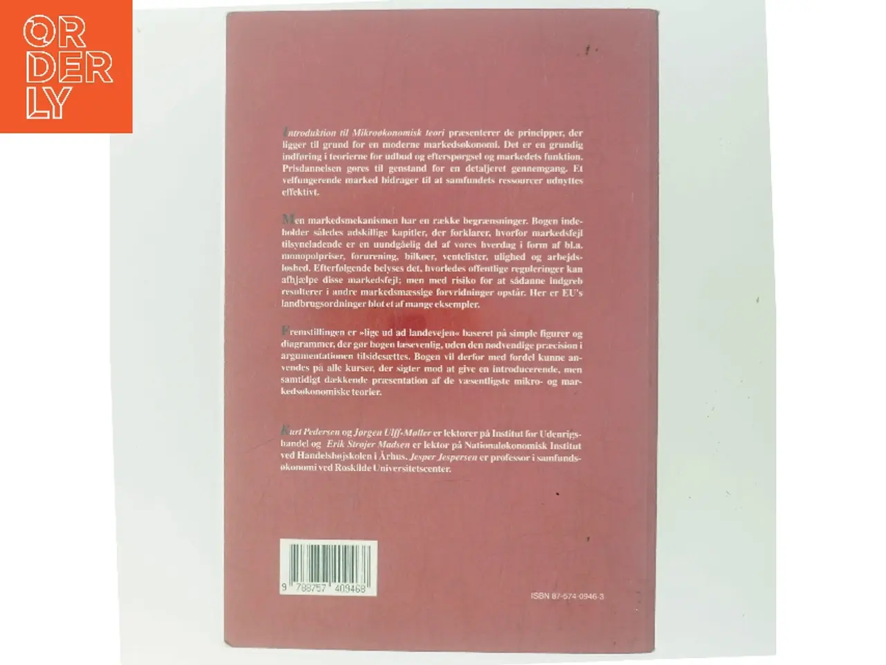 Billede 3 - Introduktion til mikroøkonomisk teori af Kurt Pedersen (f. 1942) (Bog)