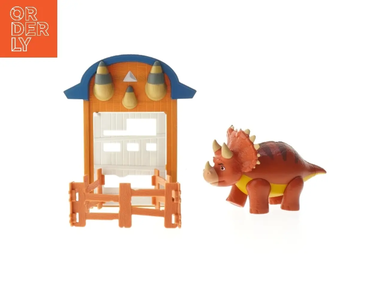 Billede 1 - Dino Ranch Triceratops dinosaur med indhegning